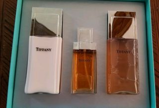 In Package 3 Piece Tiffany & Co Perfume Retired Bath Gel Lotion Nip Vintage