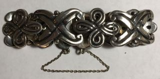 Vintage Sterling Silver Taxco Mexico Heavy Mid Century Bracelet