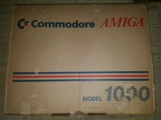 RARE Commodore AMIGA 1000 with Commodore LOGO Boxed - and 3