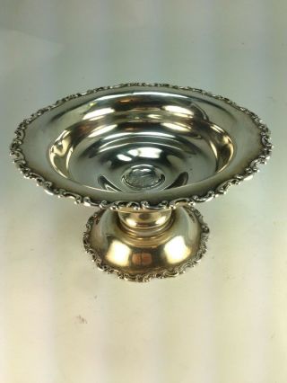 Vintage R.  Wallace & Sons Sterling Silver Pedestal Candy/bon Bon Dish