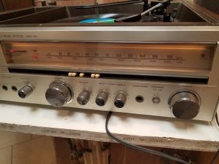 RARE Vintage SONY STEREO MUSIC SYSTEM HME - 118 8 - Track,  Radio,  Turnable,  Speakers 6