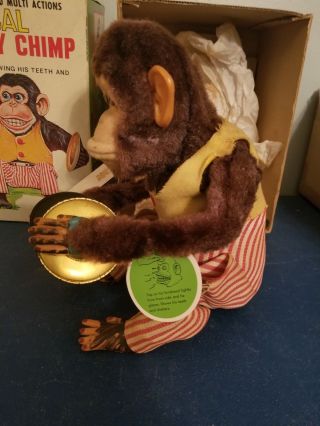 (VTG) Daishin Japan Battery Operated Toy Story monkey Musical Jolly Chimp & box 5