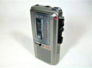 Vintage Sony M - 570V Micro - Cassette Recorder with 4 Blank Tapes - Great Shape 2