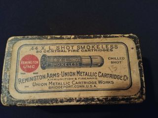 Vintage Remington UMC.  44 X.  L EMPTY AMMO BOX 4