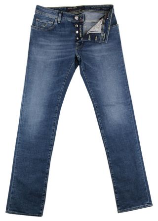 $500 Jacob Cohën Denim Blue Vintage Wash Jeans - Slim - 32/48 - (j688564w24712)