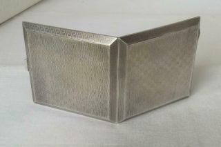 A Stunning Antique Solid Sterling Silver Cigarette Case Birmingham 1925.