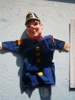 Police Officer Policeman Hat Hand Toy Doll Puppet Theater Polizei Spielzeug