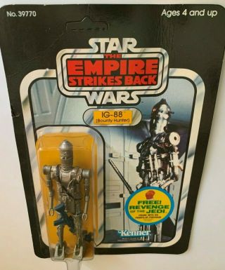 1982 Vintage Star Wars The Empire Strikes Back IG - 88 48 Back 4