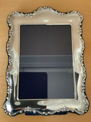 Solid Silver Picture Frame 7” X 5”