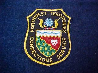 Orig Vintage Cloth Patch - Northwest Territories Corrections Service