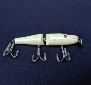Creek Chub Bait Co 2600 Jointed Pike In Luminous Antique Fishing Lure Vintage