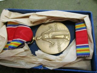 1941 - 1945 - World - War Ii - Campaign And Service Victory Medal - Box - Ww2 - Usa