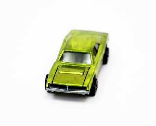 Vintage Hot Wheels Redline 1969 Custom Dodge Charger Lime Green (2) 2