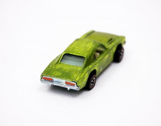 Vintage Hot Wheels Redline 1969 Custom Dodge Charger Lime Green (2) 4