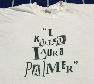 Vintage Twin Peaks Shirt I Killed Laura Palmer Soundtrack Promo Lynch Movie TV 2