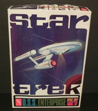 Amt Star Trek Enterprise Vintage Model Kit - 921 - 200 - Unassembled Box