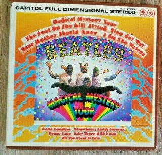 Beatles Magical Mystery Tour 7 " Reel To Reel Vintage Factory Recorded Tape
