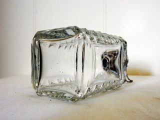 Rare Antique Art Deco 1928 Sterling Silver Cut Glass Oil Vinegar Pourer Pot Jar 4
