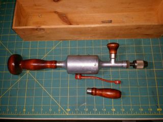 Antique Goodell - Pratt No.  385 High Speed Hand Drill Wood Carpenter Tool