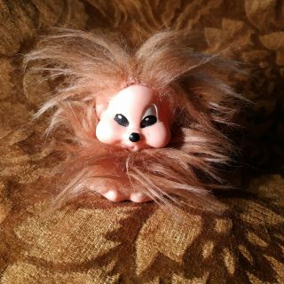 Vintage Rare Authentic Russian Rubber Toy - Troll Doll - 3.  5 In - Ussr Doll