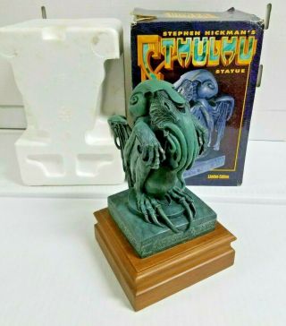 Rare Stephen Hickman Cthulhu Statue Sculpture H.  P.  Lovecraft Bowen Designs 801