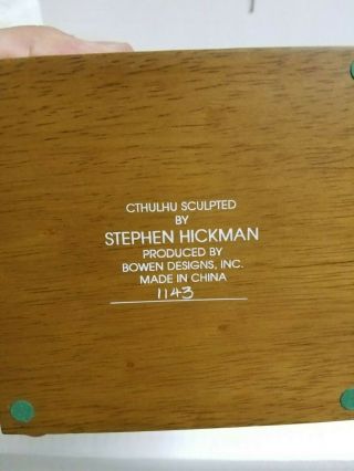 RARE Stephen Hickman CTHULHU Statue Sculpture H.  P.  Lovecraft Bowen Designs 801 7