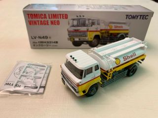 Tomica Limited Vintage Neo Lv - N49a Hino Kb314 Tanker (shell) 1/64