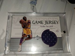 Kobe Bryant 1999 - 2000 Upper Deck Ud Game Jersey Card Gj21 Rare