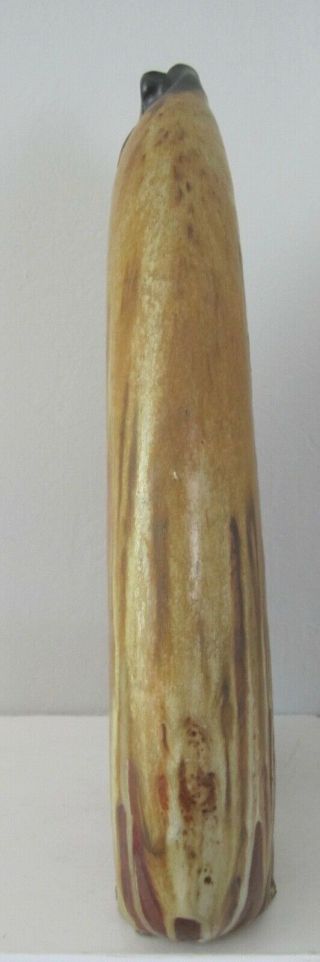 Vintage Andrew Bergloff drip glaze paddle ceramic pottery vase mid century retro 4