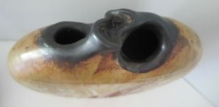 Vintage Andrew Bergloff drip glaze paddle ceramic pottery vase mid century retro 7