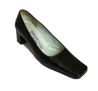 Rare Vintage Balenciaga Women Black Heels 37