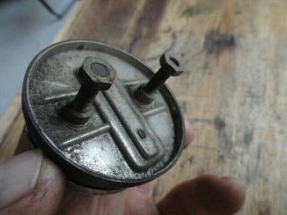 antique motorcycle harley j,  jd amp meter silver face bar and shield 3