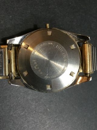 Vintage Bulova Oceanographer Automatic 333 Feet 10 K Gold Bezel Wristwatch 3