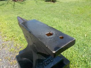 anvil,  Fisher vintage anvil with factory stand,  5 fisher anvil Trenton N J. 7