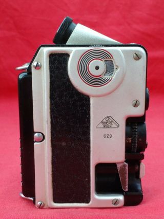 VINTAGE GOERZ MINICORD 16mm TLR SUBMINIATURE CAMERA,  CASE & FILTERS.  f 2 LENS 2