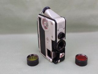 VINTAGE GOERZ MINICORD 16mm TLR SUBMINIATURE CAMERA,  CASE & FILTERS.  f 2 LENS 4