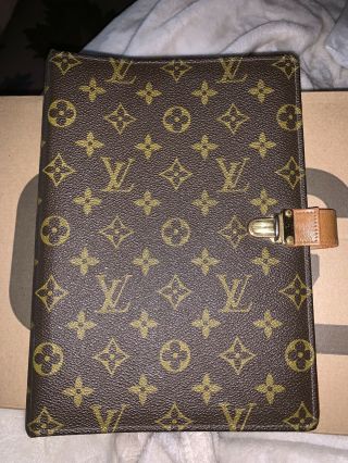 Authentic Louis Vuitton Monogram Agenda Gm Day Planner Cover Vintage Rare