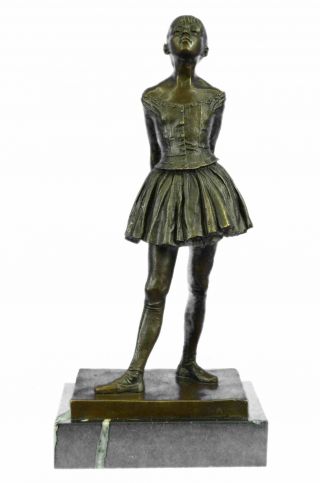 Little Dancer Of 14 Fourteen Years (1881) Bronze Sculpture By Edgar Degas 15.  5 "