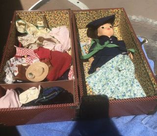 Vintage Terri Lee Doll,  With Clothes And Authentic Terri Lee Trunk 4