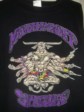 Vintage Monster Magnet Official Concert T Shirt Xl " Judge " 2 Sided.  Drugs