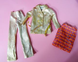 Htf Vintage Francie Sears Exclusive Go Gold Outfit