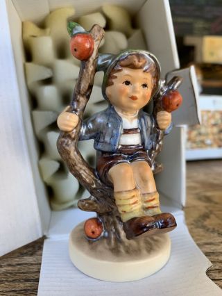 Vintage Hummel Figurine 142 3/0 Apple Tree Boy West Germany - 3 3/4 " H (3161)