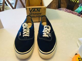 Vans Van Doren Vintage Mid 60’s Iconic Style 44 Canvas Shoes Men’s Size 8