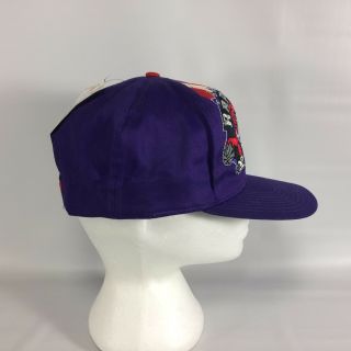 Toronto RAPTORS 1994 Big Logo Swoosh Vintage TWINS Snapback Hat Cap Tags NOS 4