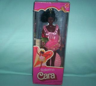 Nib 1975 Ballerina Cara African American Steffie Face Vintage Doll Mattel 9528