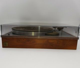 Vintage Acoustic Research Ar Turntable,  Dust Cover,  & Shure Cartridge -