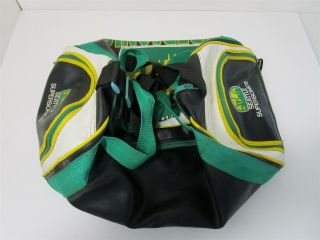 Vintage Seattle Supersonics Duffle/Gym/Sports Bag Leather With Strap & Handles 7