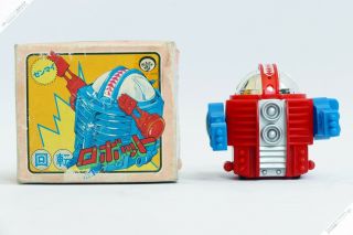 Mark Horikawa Yonezawa Cragstan Walking Robot Tin Japan Vintage Space Toy