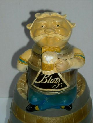 Vintage Advertising 1950 ' s Blatz Beer on Draft Chalk Keg Man Statue Display Sign 2