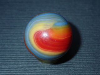 Vintag Marbles Akro Agate 4 Color Special Superman Or Popeye Large 47/64